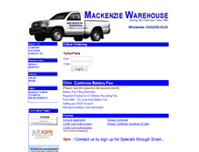 Tablet Screenshot of mackenziewarehouse.com